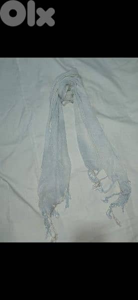 scarf light blue scarf tassel 60*150cm 5