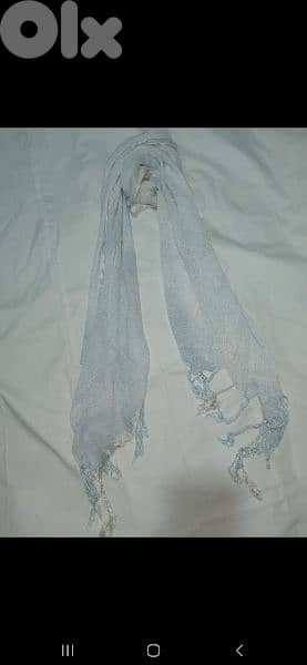 scarf light blue scarf tassel 60*150cm 6