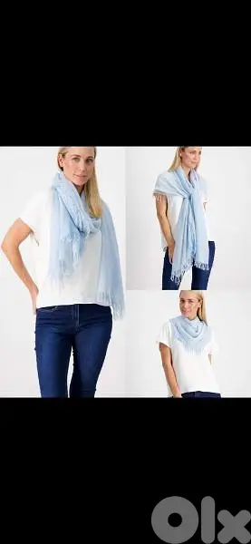 sea blue foulard 55*155cm