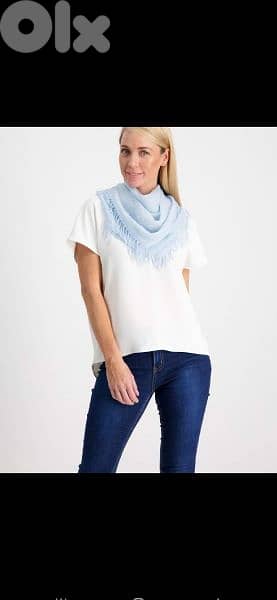 sea blue foulard 55*155cm 2