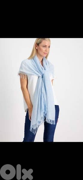 sea blue foulard 55*155cm 3