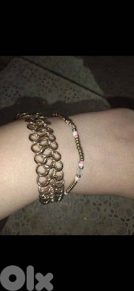 bracelet gold bracelets 3= 15$ 4