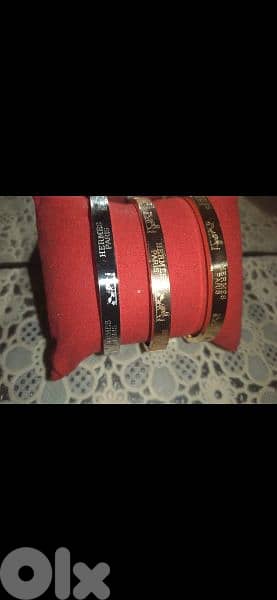 3 bracelets 3 rings hermes copy with box 2
