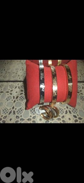 3 bracelets 3 rings hermes copy with box 4