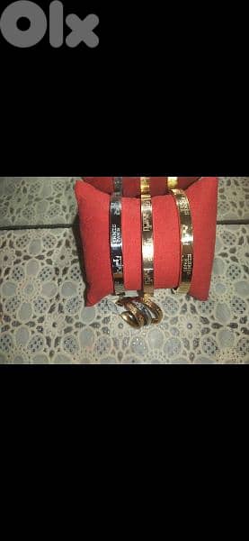 3 bracelets 3 rings hermes copy with box 5