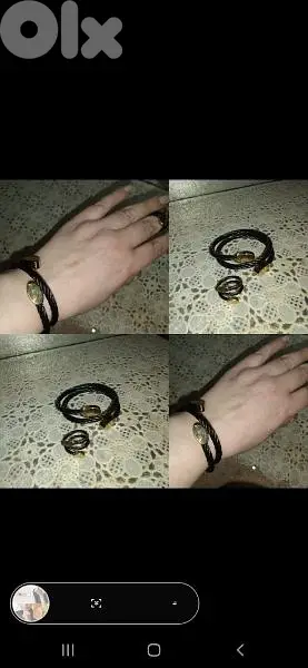 bracelet set bracelet and ring twisted