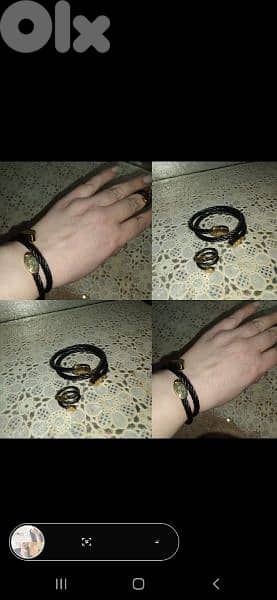 bracelet set bracelet and ring twisted 0