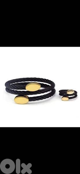 bracelet set bracelet and ring twisted 1