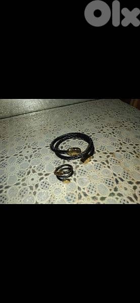 bracelet set bracelet and ring twisted 8