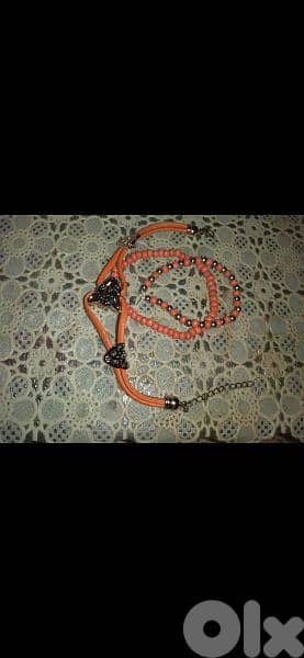 bracelet set orange 3