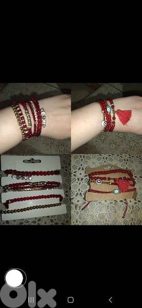 bracelet red set of bracelets 0