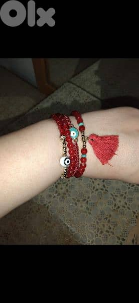 bracelet red set of bracelets 1