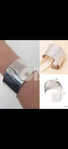 bracelet cuff bracelet only in silver colour 0