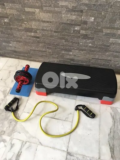 stepper and abs wheel and rubber band like new