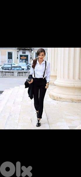 belt suspenders black with strass 3