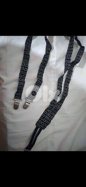 belt suspenders black with strass 5