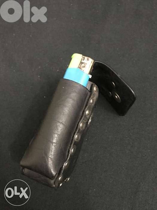 Pure leather hand made black cigarette holder 5