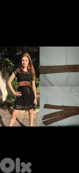 belt brown suede chemoie high quality 0