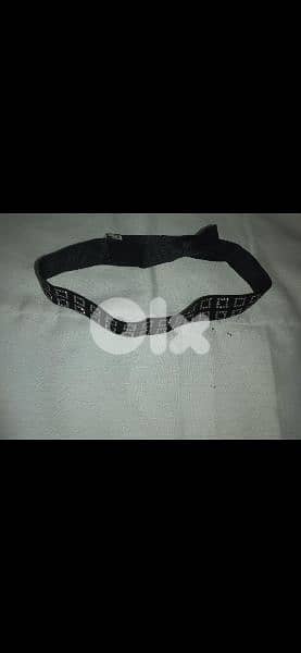 necklace choker black with strass suede 3