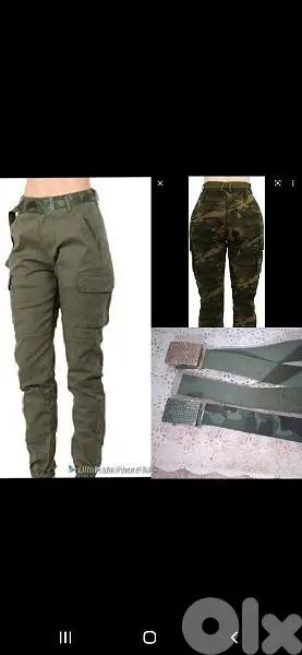 belt available in green or camouflage