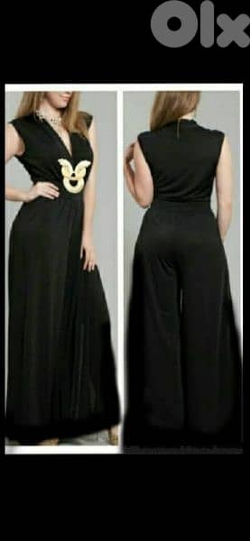 overall aswad ejjer wes3a cotton lycra m l xl xxl 0