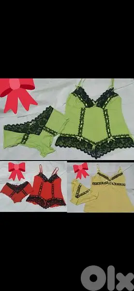 set cotton 3 colours s to xxL