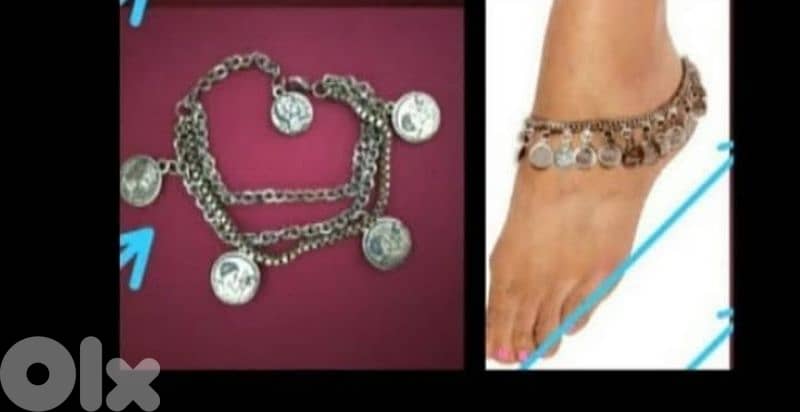 anklet vintage coins copper 0