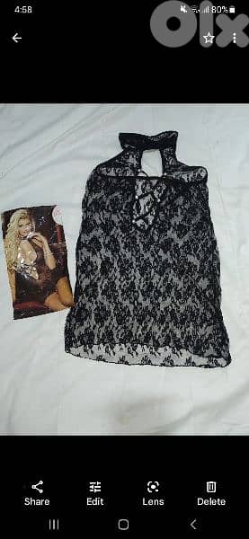 Amis abbe 3alye aswad dentelles lycra s to xxL 2