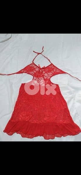 red lace mousline lycra lingerie s to xxL 4