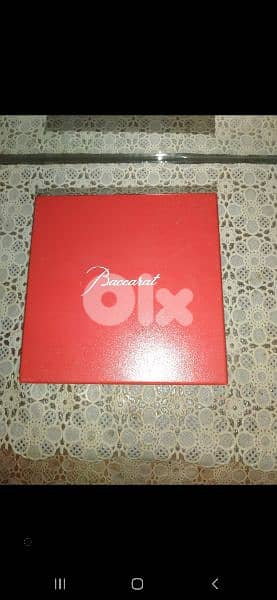 crystal Baccarat from duty free with bag dt 3