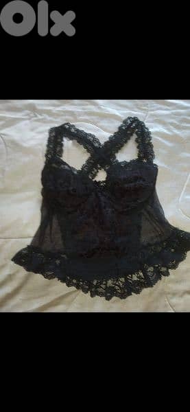 corsset black laces trim s to xxL 4