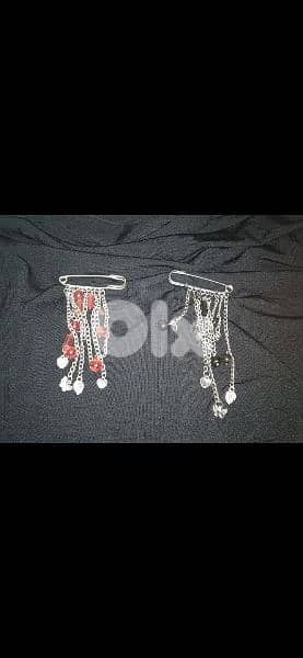 brooch safety pin with pearl 2 colours brooch 5