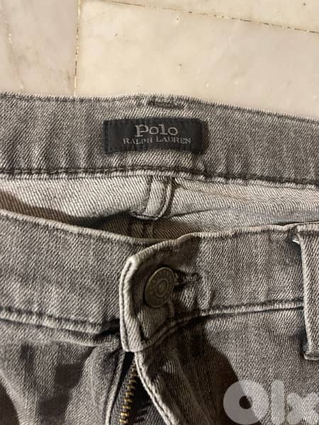 Polo RL grey slim jeans  size 36 great condition 4