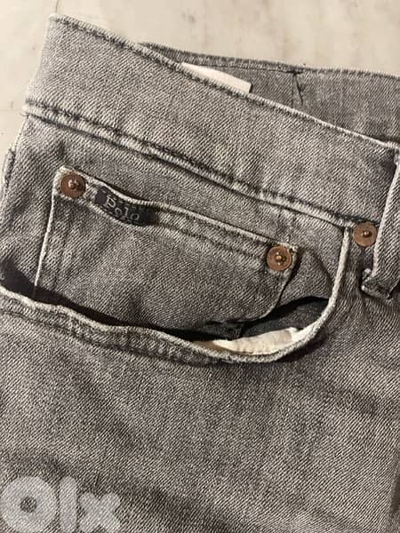 Polo RL grey slim jeans  size 36 great condition 5