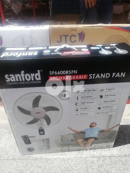 Sanford Rechargeable Fan 76-969O37 0