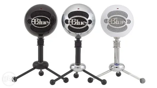 Blue Mic - snowball - USB microphone for recording,Live streaming.