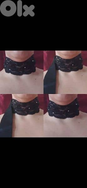 necklace lace and satin la senza choker lace 0