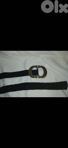 belt copper buckle black with gold 7