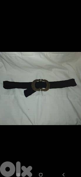 belt copper buckle black with gold 8