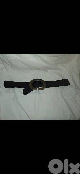 belt copper buckle black with gold 9