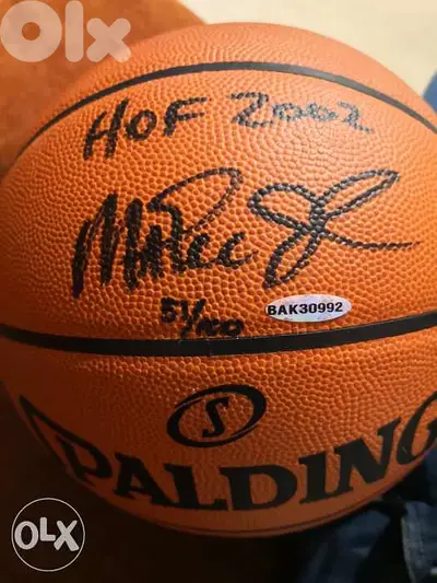 Magic johnson hologram authenticated nba spalding basketball ball