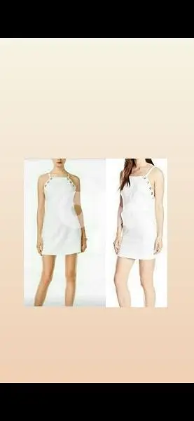 dress Guess white dress open back s to xxL