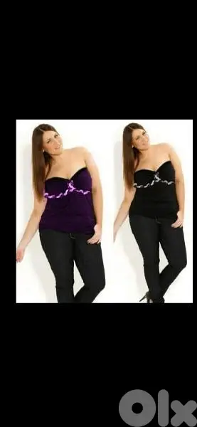 top strapless big size m to xxxL. 2 colours