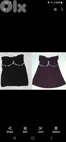 top strapless big size m to xxxL. 2 colours 2
