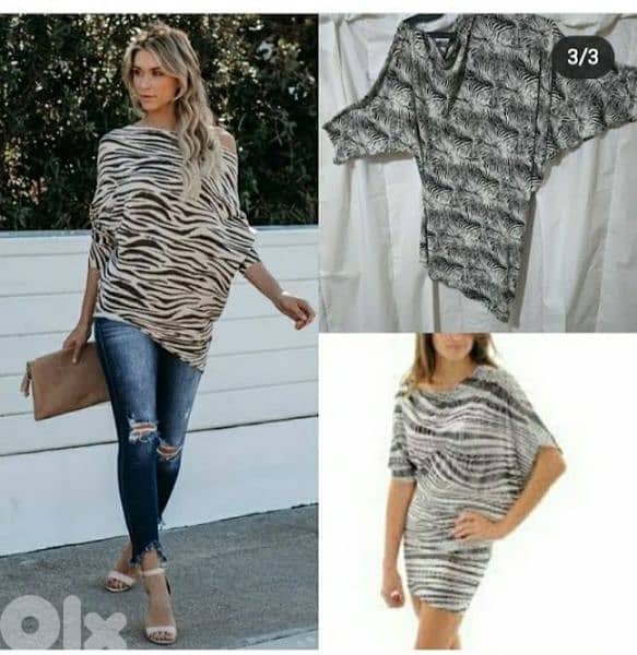 dress or top zebra print s to xL 0