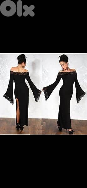 dress bas aswad ma3 kem wese3 s to xxL 0