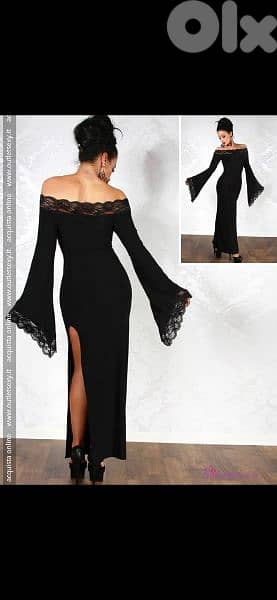 dress bas aswad ma3 kem wese3 s to xxL 2