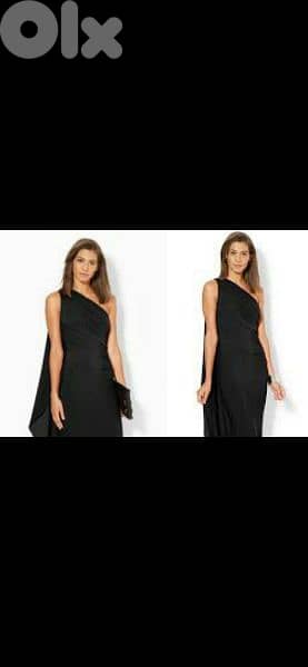 original Ralph Lauren dress one shoulder with cap s to xxL 0