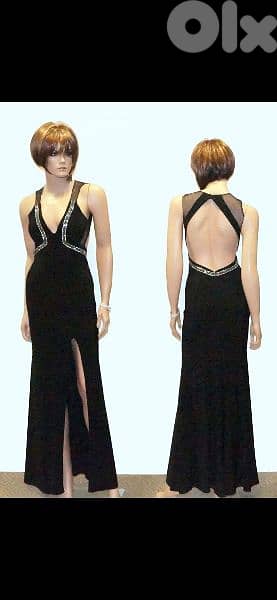 dress backless with strass trim s to xxL 1