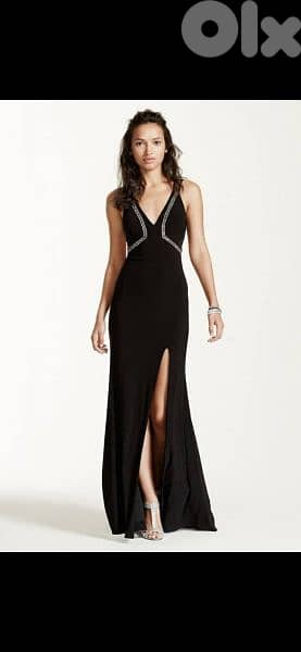 dress backless with strass trim s to xxL 2